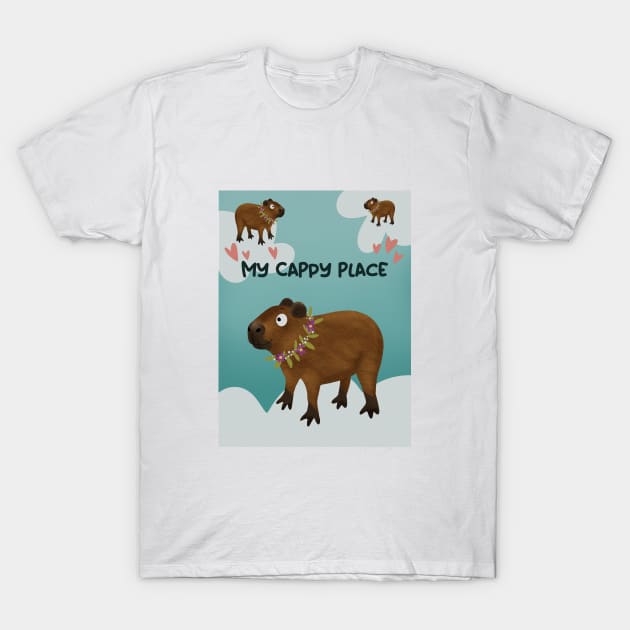 Capibara T-Shirt by LoneJensen